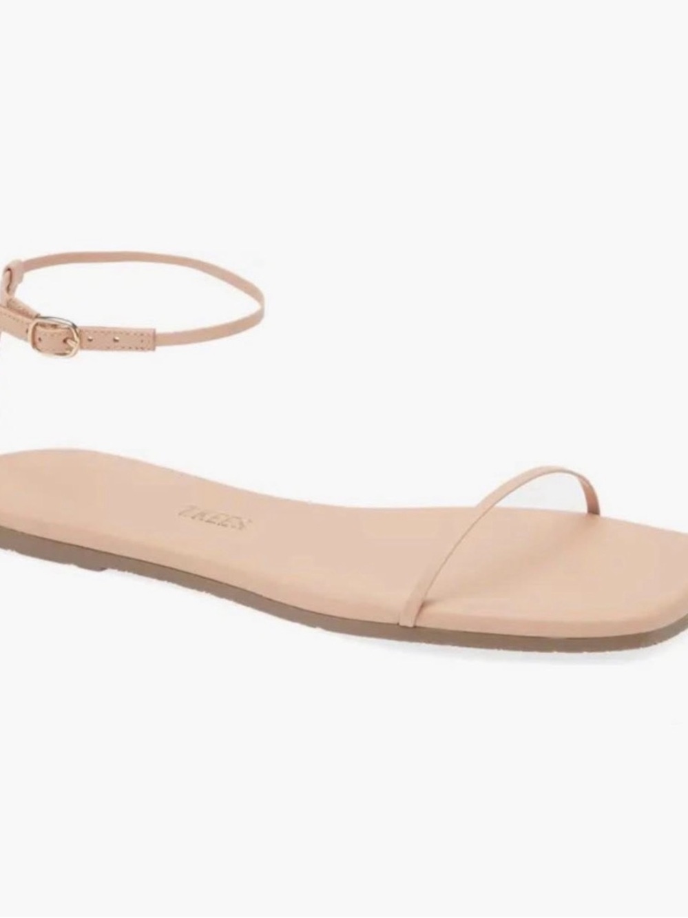 Brand New - TKEES Blush Nude Minimal Ankle-Strap Sandals (never worn)